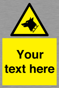 Custom Warning: Guard dog